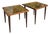 Pair of Vintage Resin Mottled Pebble Top Nesting Side Tables, Set of 2 For Sale