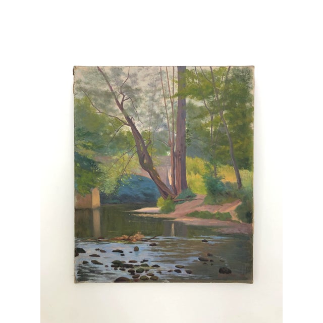 Marcel Mittey, Souvenirs affectueux, 1915, Oil on Canvas, in Flawless conditions. Designed 1890 to 1919 This piece has an...