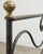 19th C. French Napoleon III Empire Wrought Iron Bronze Daybed For Sale - Image 9 of 16