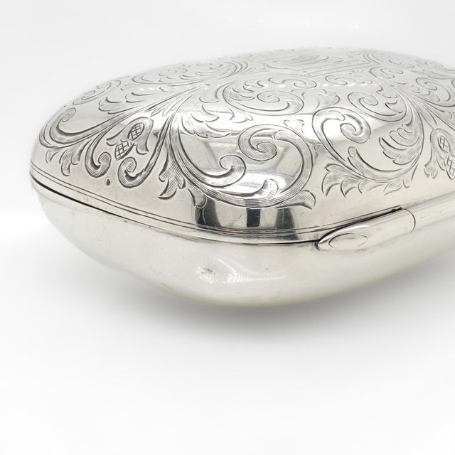 Antique Tiffany & Co. Sterling Silver Engraved & Monogrammed Soap Box For Sale - Image 17 of 17