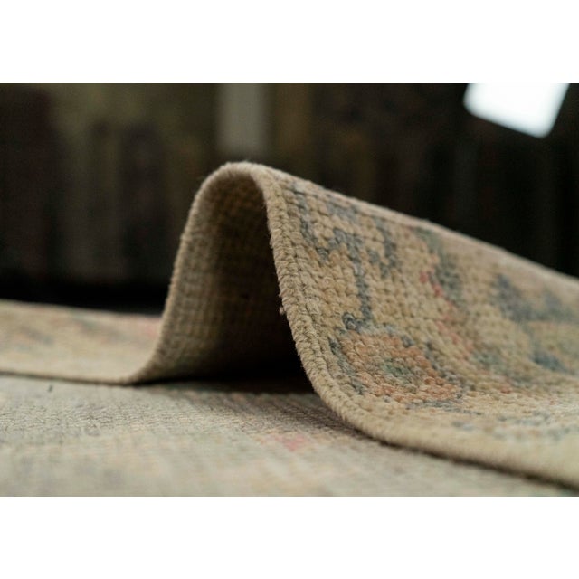 Textile Turkish Oushak Rug 2'11" x 9'11" #20213 For Sale - Image 7 of 8