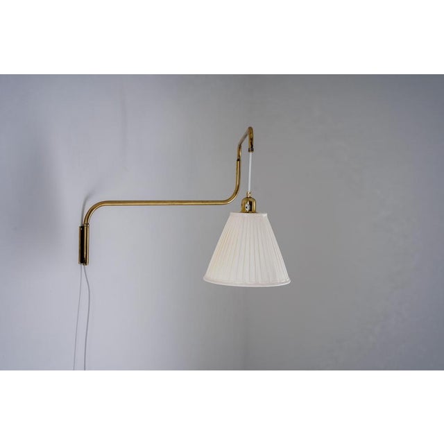 Swedish Wall Lamp in Brass, 1940s For Sale - Image 9 of 18