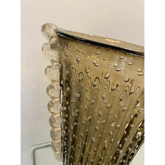 Handmade Fume with Air Balls Murano Glass Style Vase by Simoeng For Sale - Image 10 of 11