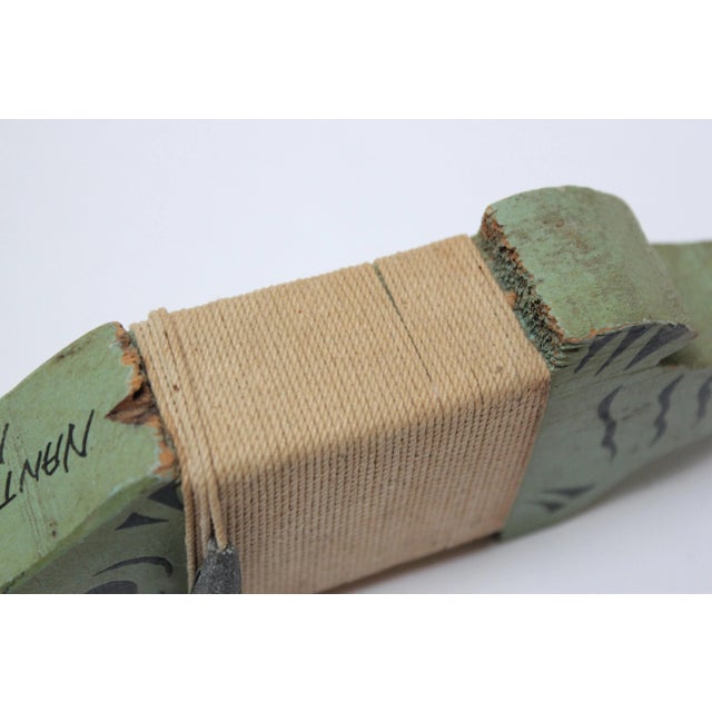 Folk Art Nantucket Island Ornamental Fishing Line "Fish" Spool Souvenir For Sale - Image 12 of 13