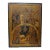 Antique Early 19th Century Russian Icon Nativity of Jesus Christ Oil Painting For Sale