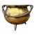 Vintage Hammered Brass Cauldron For Sale