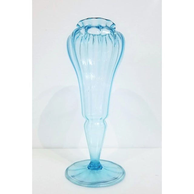 Art Deco Napoleone Martinuzzi Style Costolato Soffiato Vase For Sale - Image 3 of 9