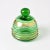 Green Glass Box from De Rupel, 1930s, in None conditions. Designed 1920 to 1949