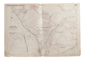Vintage Hopkins Map of Croton on Hudson NY And Cortlandt
