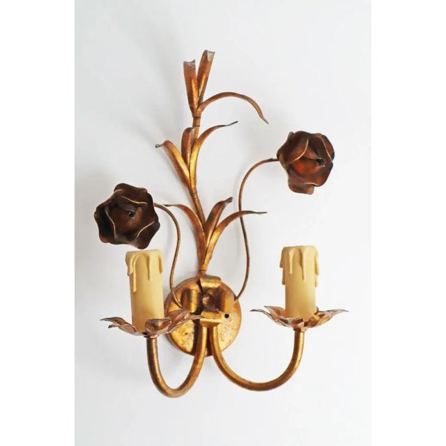 Hollywood Regency Wall Lamp in Gilt Metal from Hans Kögl, in None conditions. Designed 1950 to 1959 European Plug (up to...