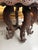 Indian Carved Hardwood Revolving Table For Sale - Image 6 of 8