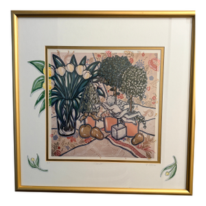 1990s Brooke Howie Signed Artist’s Proof Lithograph "Cherub" – Framed
