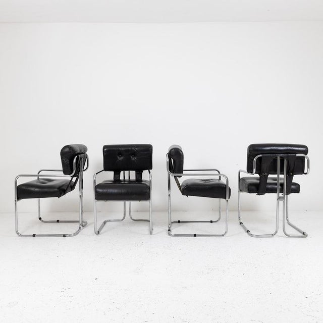 Tucroma Armchairs by Guido Faleschini for Mariani, Set of 4 For Sale - Image 9 of 9