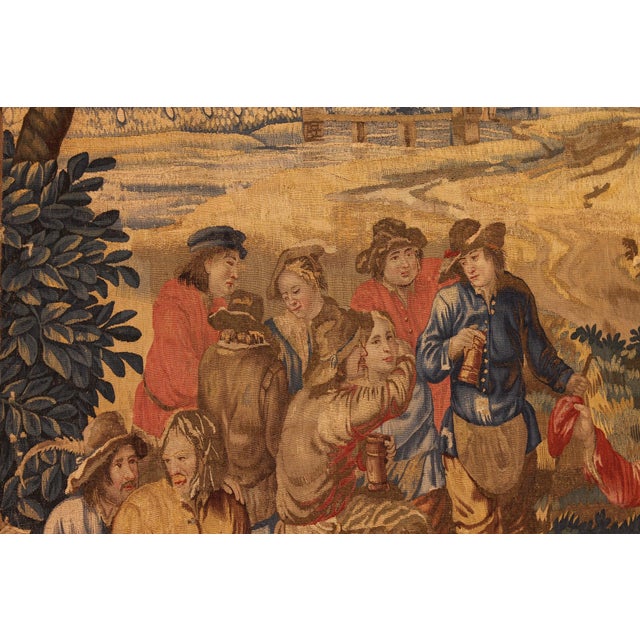 Brussels Tapestry after Teniers, 1700s For Sale - Image 3 of 14