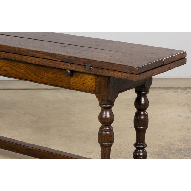 Early 19th Century French Alpine Oak Folding Table For Sale - Image 17 of 17
