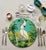 Wood Italian Handmade Firenze Cockatoo & Tropical Palm Lacquered Placemat For Sale - Image 7 of 8
