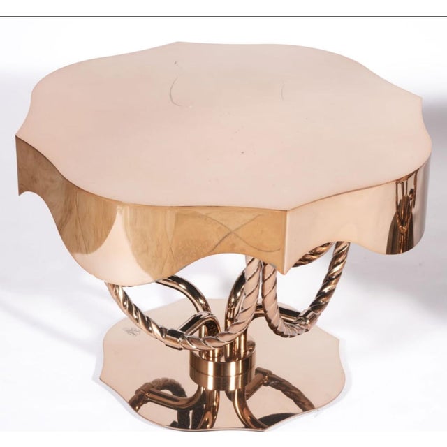 Visionnaire Italian Brass Side Table - a Pair For Sale In Miami - Image 6 of 11
