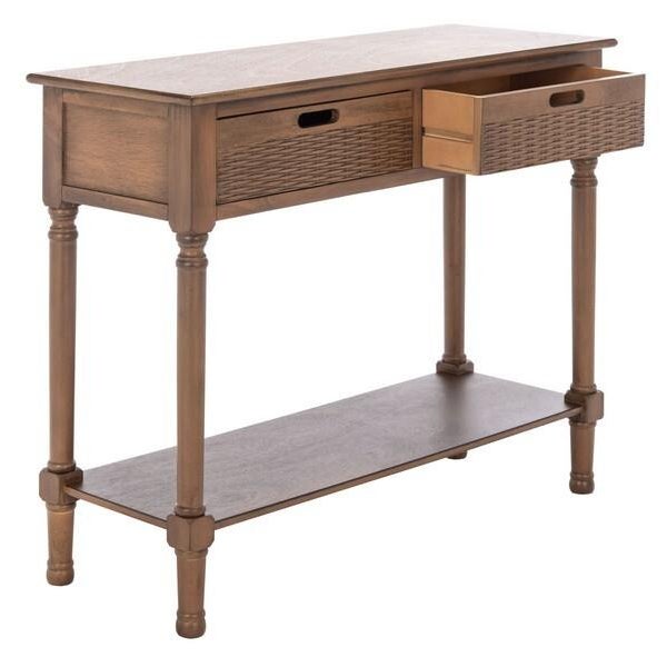 Landers 2 Drawer Console Table - Brown For Sale - Image 12 of 12