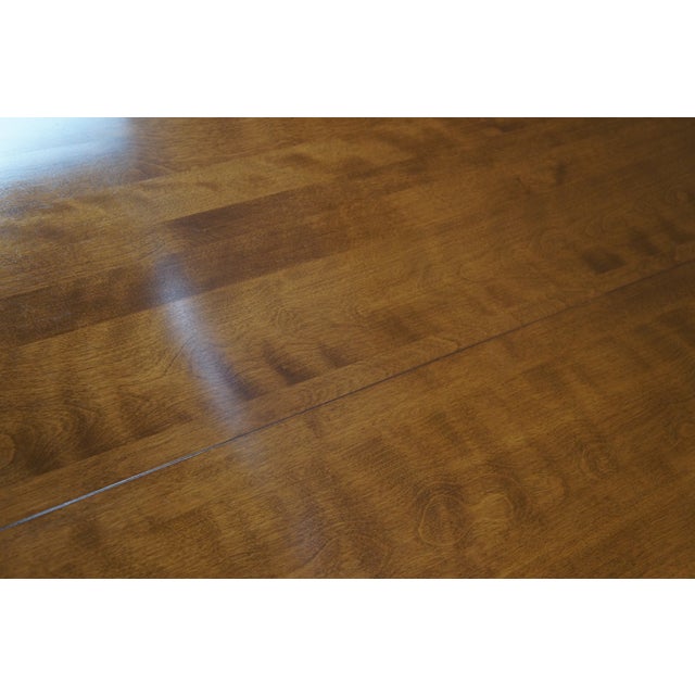 Ethan Allen Heirloom Colonial Early American Maple Spoonfoot Oval Dining Table For Sale - Image 9 of 13