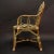Tan Marshan Rattan Arm Chair in Green By Creel and Gow For Sale - Image 8 of 8