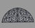 Vintage Antique Design Cast Iron Doormat Architectural Grate Ornate 34” Wide For Sale - Image 4 of 4