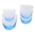 Italian Rosemary Home Blue Tumbler - Set of Four For Sale