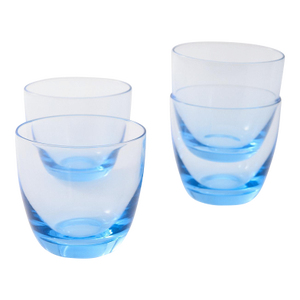 Italian Rosemary Home Blue Tumbler - Set of Four