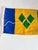Saint Vincent & the Grenadines Vintage Nautical Burgee Flag For Sale - Image 9 of 11
