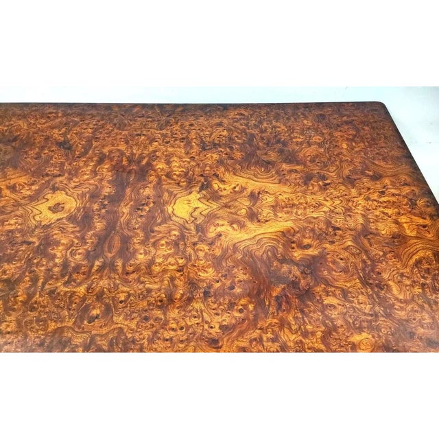 French Dining Table Birdseye Maple Extendable For Sale - Image 4 of 13