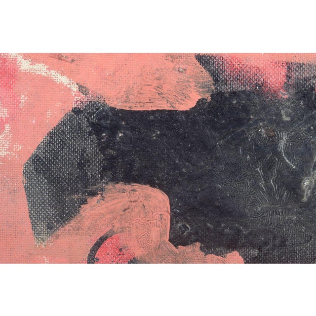 Charles Kiffer (1902–1992) Abstract composition. Oil on board. 1960s. A raw and gestural abstract work featuring a dark...