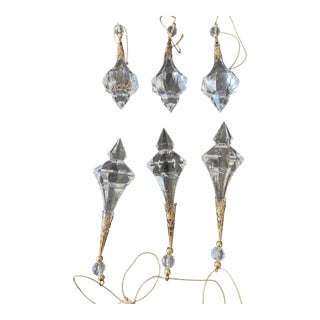 4 PCS Lucite Drops Tassels Ornaments For Sale