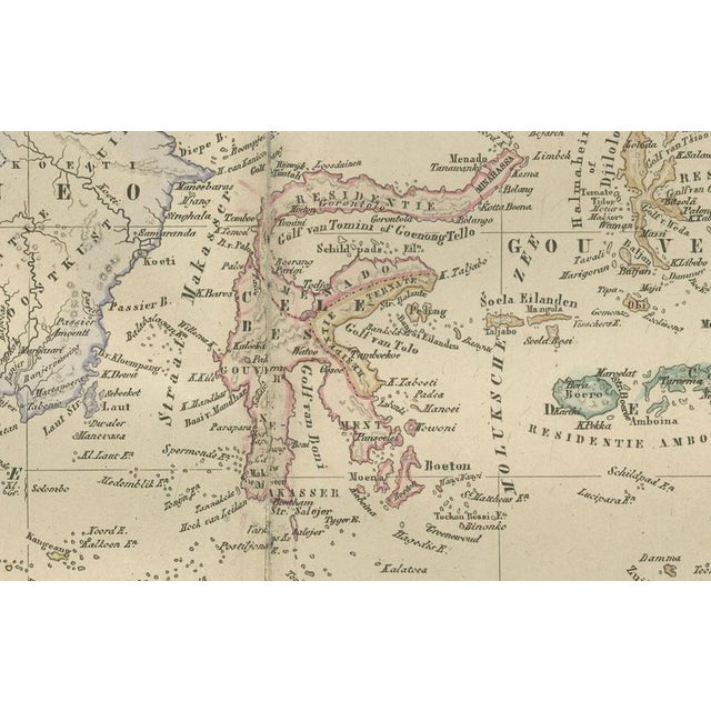 Netherlands East Indies Map with Java Inset from Nieuwe Hand-Atlas, 1876 For Sale - Image 3 of 10