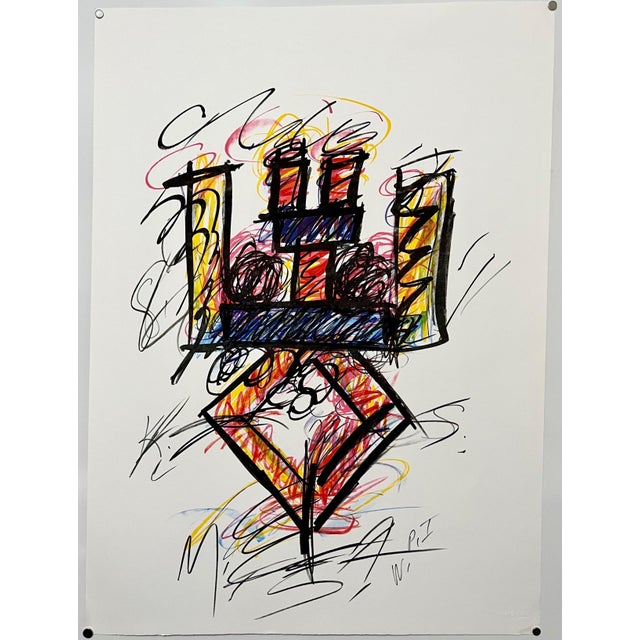 Keith Sonnier, American (1941-2020) lithograph From Neon series circa 1980-1981 Bears the Waterstreet Press watermarks and...
