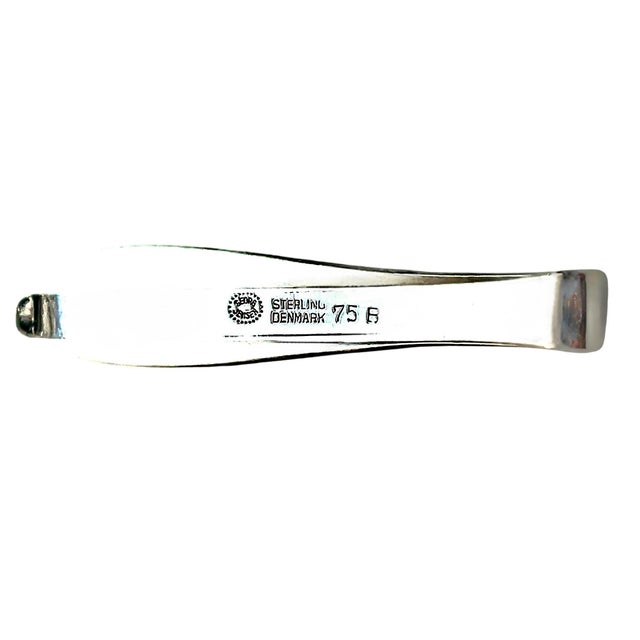 Contemporary 1990s Georg Jensen Estate Money Clip Tie Pin Silver For Sale - Image 3 of 12