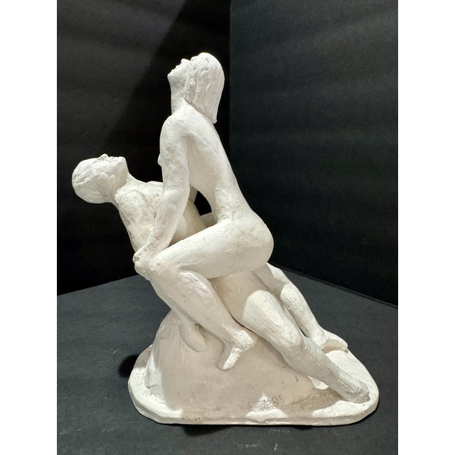 Original Larry Mohr sculpture in plaster acquired from the artist’s estate. This piece is signed at the bottom. This work...