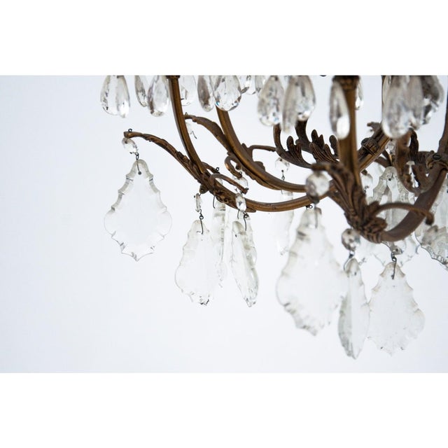 Crystal Chandelier, France, 1940s For Sale - Image 4 of 7