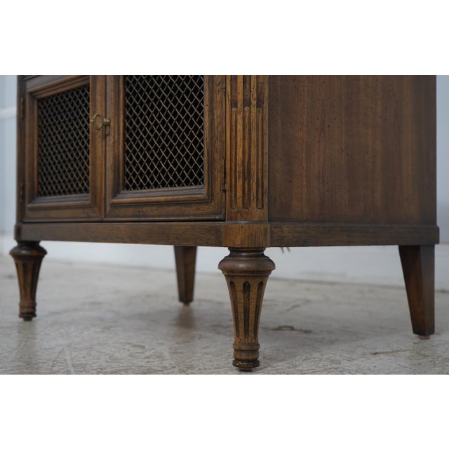 Pair of Henredon Walnut French Style Nightstands For Sale - Image 11 of 18