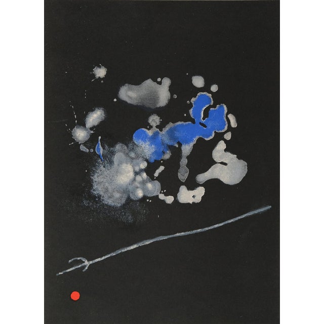 Joan Miro, Surreal Composition in Blue, Lithograph For Sale