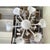 Contemporary Transparent and Milky-White Venetian Glass Chandelier with Floral and Leaf Accents by Simoeng For Sale - Image 3 of 14