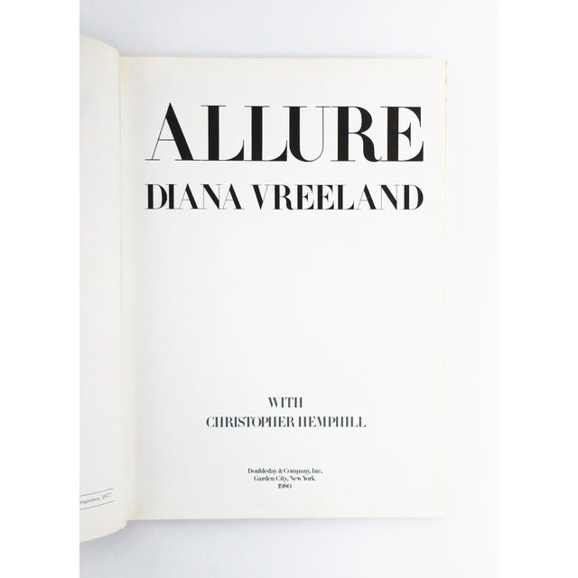 Modern Allure Diana Vreeland First Edition Coffee Table Book, 1980, New York For Sale - Image 3 of 18