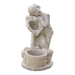Vintage Garden Statue Planter/Fountain Figure