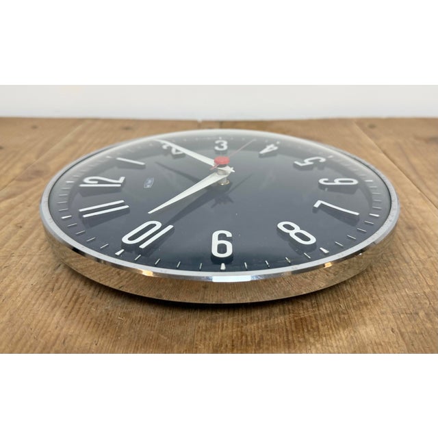 Vintage Dark Blue Wall Clock from Metamec, 1970s For Sale - Image 12 of 18