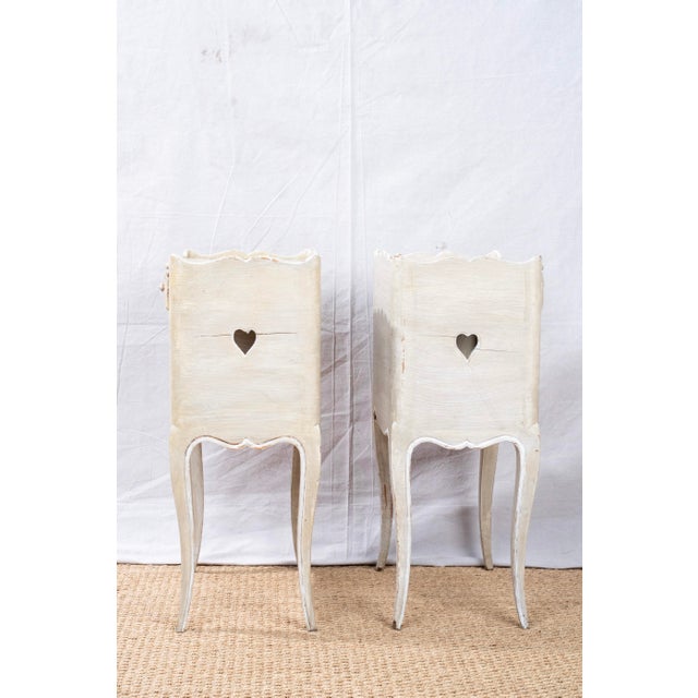 Late 19th Century Pair of 19th Century Painted French Side Tables For Sale - Image 5 of 9