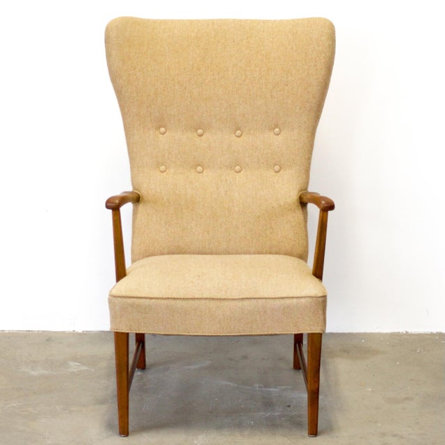 Dimensions: 29" L x 32 1/2" D x 44 1/2" H / Seat Height 17" H Origin: Denmark Designer: Unknown Manufacturer: Unknown...