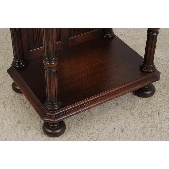 Antique Carved Walnut Baroque Style Liquor Cabinet For Sale - Image 9 of 14