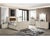 Cream New Henley King 5–Piece Smart Bedroom Set - Channel Tufted W/ Fireplace , Tv Lift Set Only For Sale - Image 8 of 8