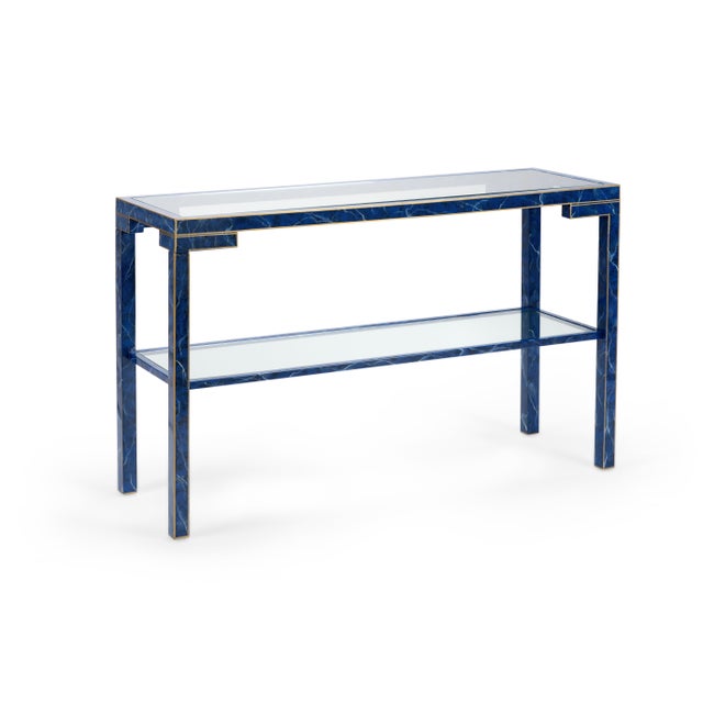 Contemporary Decker Console - Lapis For Sale - Image 3 of 3