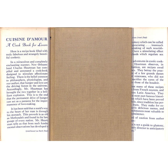 Traditional "Cuisine D'Amour: A Cook Book for Lovers" 1952 Heartman, Charles For Sale - Image 3 of 7