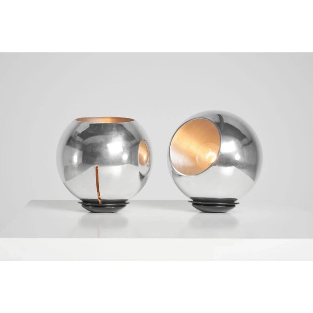 Black Vintage 586 Table Lamps by Gino Sarfatti for Arteluce, 1962, Set of 2 For Sale - Image 8 of 12