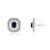 Metal Blue Sapphire & Diamond Art Deco Earrings in 14k Gold- 2 Pieces For Sale - Image 7 of 14